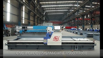 SC CNC V Grooving Machine 1500x4000 CNC Horizontal V Grooving Machine