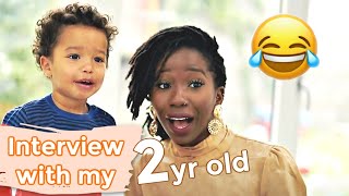 HILARIOUS INTERVIEW WITH A 2 YEAR OLD | The Adanna David Family