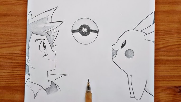 Nice drawing of Pikachu and Ash by @juan.alczr5 Go give him a