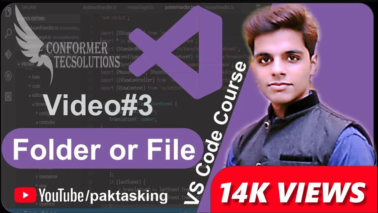 How to create a folder or file in visual studio code 2023 | how to opan ...