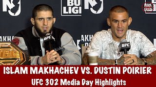 UFC 302: Islam Makhachev & Dustin Poirier Media Day Highlights