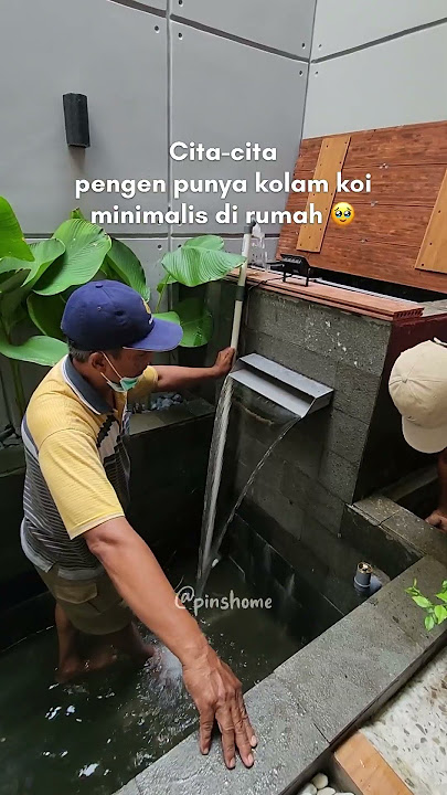 Kolam Koi minimalis di rumah pinshome ! 🥰 #decor #homeliving #homedecor