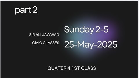 Sunday 2-5 Sir Ali Jawad GIAIC– 1st class Getting Started with Agentic AI (Quarter 4)