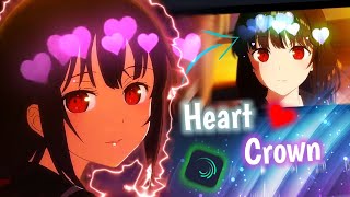 Tutorial Moving Heart Crown Effect (Rainbow 👑♥️🌈) for AMV || Alight Motion screenshot 2