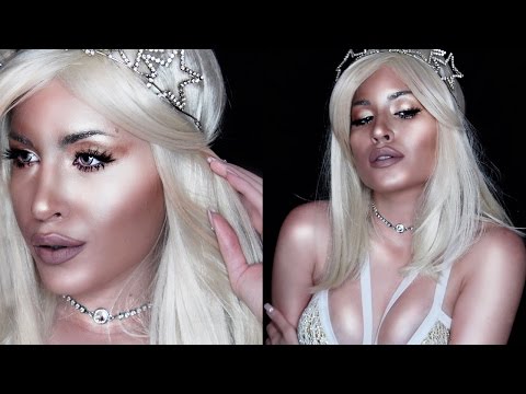 FULL FACE (& BODY!) USING ONLY HIGHLIGHTERS Challenge | First Date Makeup Tutorial