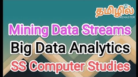 Mining Data Streams | big data analytics,#sscomputerstudies,#datastreams,#mining