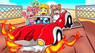 DRIVING MY FRIENDS DOWN A HILL In Roblox.. screenshot 4