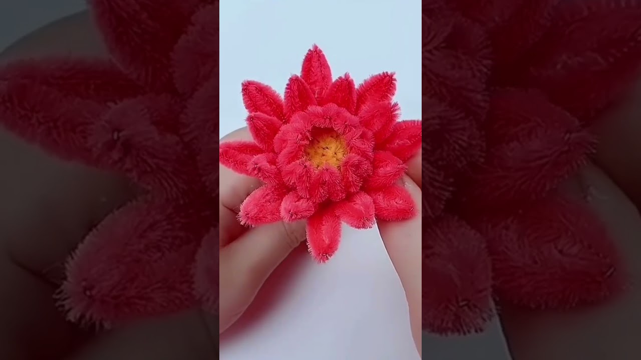 Hadade diy pipe cleaner flower home craft #handmade #diy #foryoupage #, pipecleaner flowers