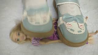 Trample Rapunzel Doll Crushing Disney Barbie Dolls Toys