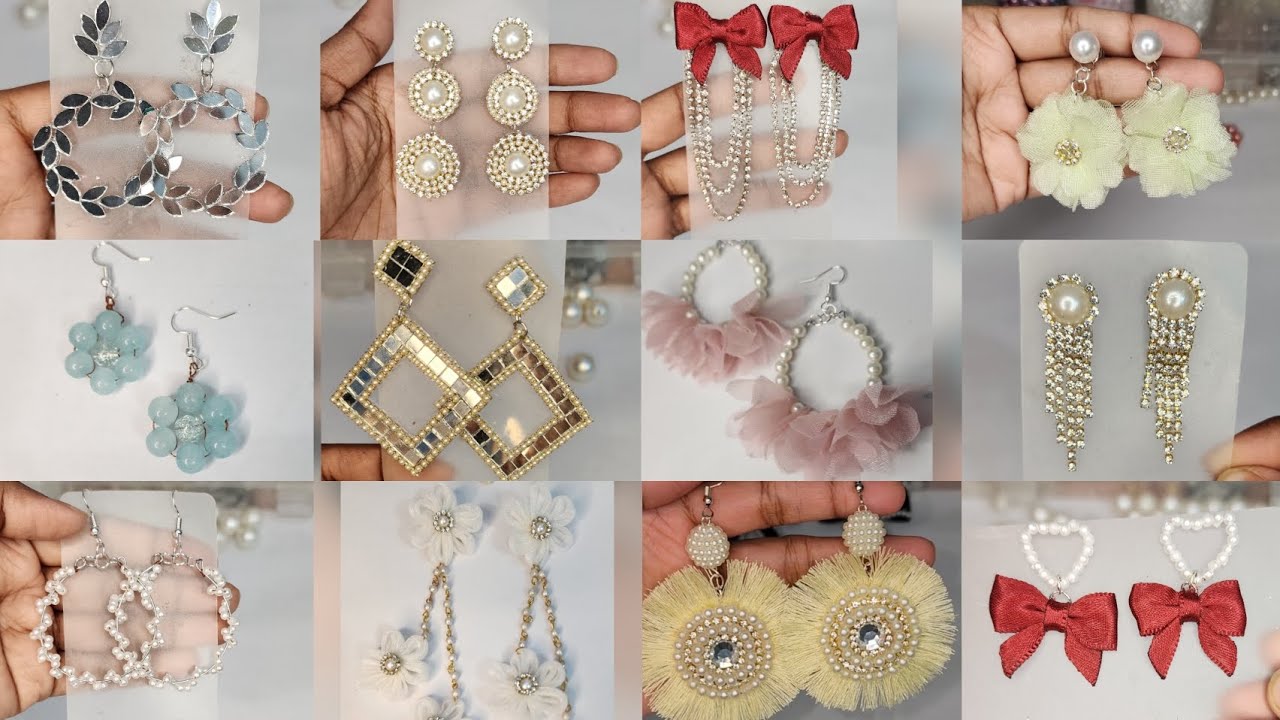 Diy Korean Earrings Tutorial for Beginners step by step ...