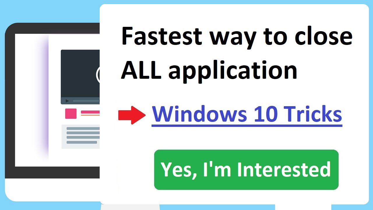 quickly close all windows windows 10 quickly close all windows windows 10