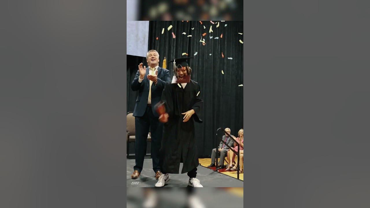 CRAZIEST Graduation Walk EVER😱🎉 (BACKFLIP Off Stage) - Sebby Clemens