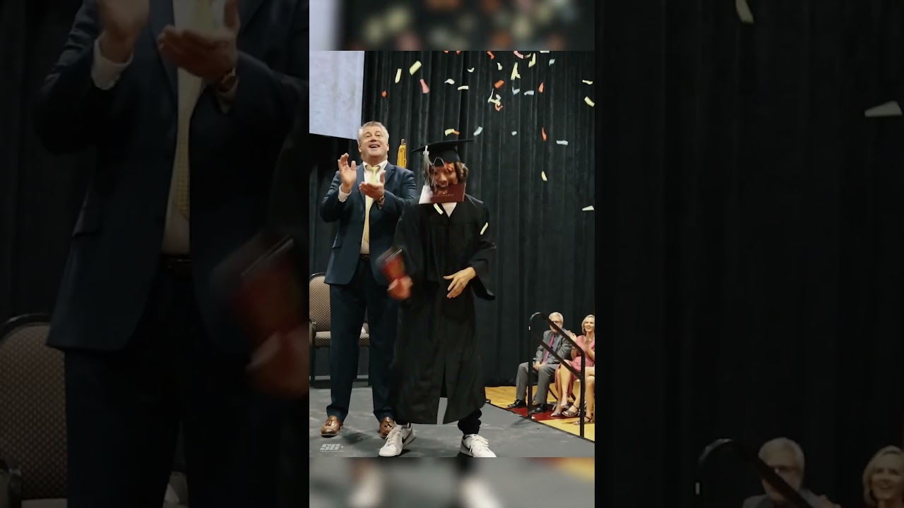 CRAZIEST Graduation Walk EVERπ±π (BACKFLIP Off Stage) - Sebby Clemens