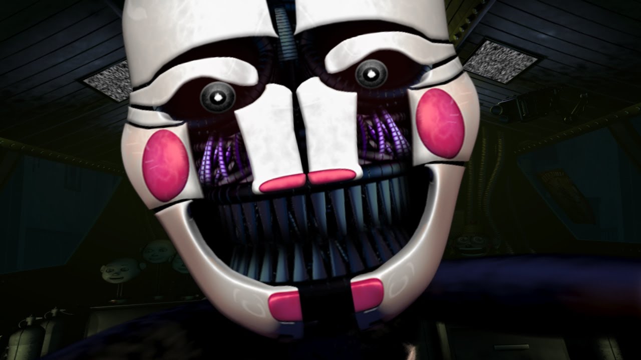 fnaf 4 halloween update marionette jumpscare gif