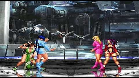 KOF MUGEN Tag Team Shermie & Mai Shiranui VS Kelly Basinger & Lucy Fernandez