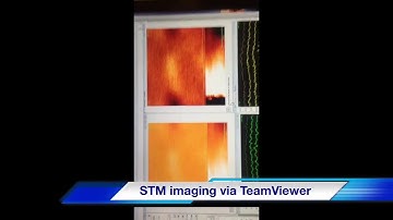 Scanning tunneling microscopy via TeamViewer