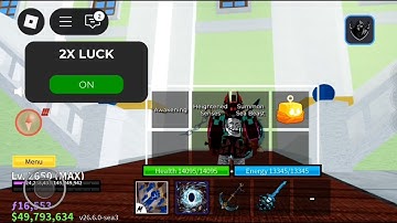 Newest Working 2x LUCK Script In Blox Fruit 😱