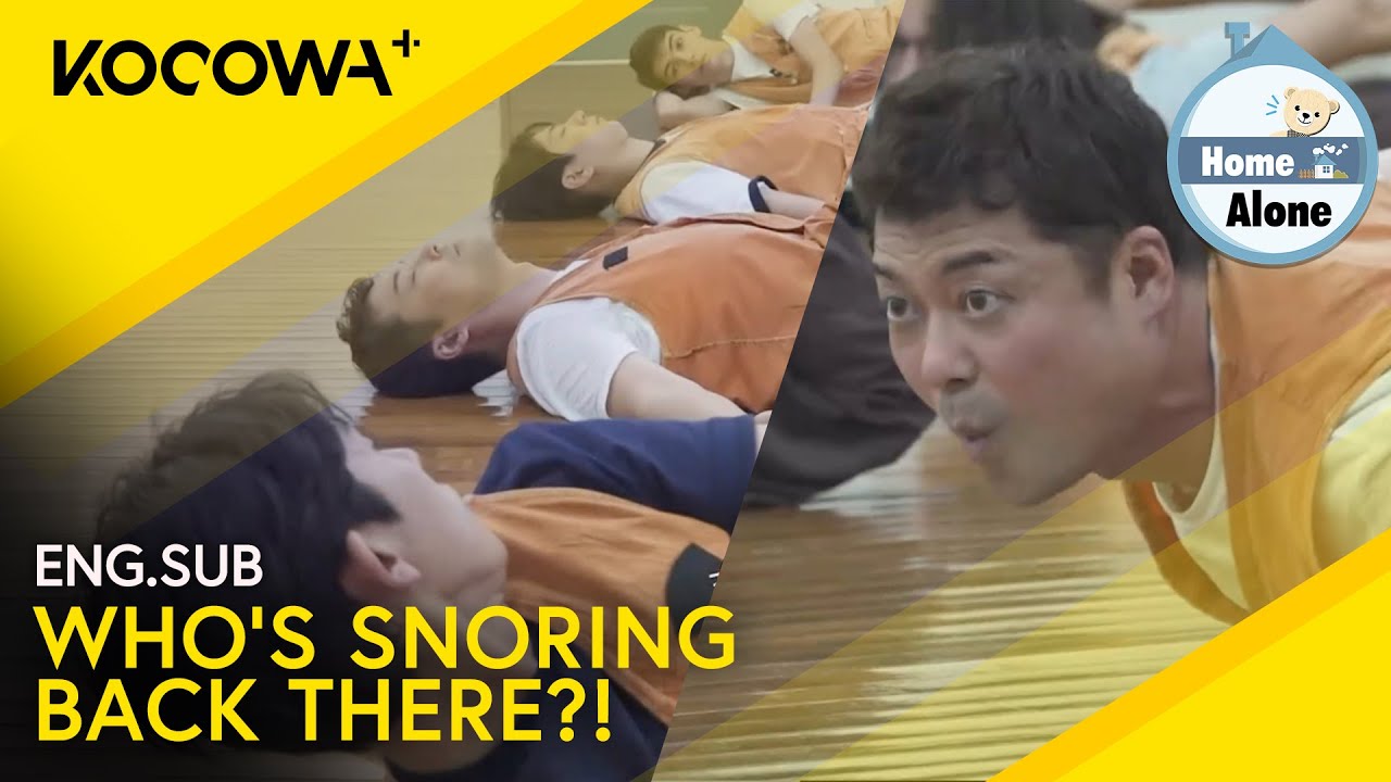 Hyun Moo & Ju Seung Instantly Fall Asleep During Yoga 😂 | Home Alone EP561 | KOCOWA+