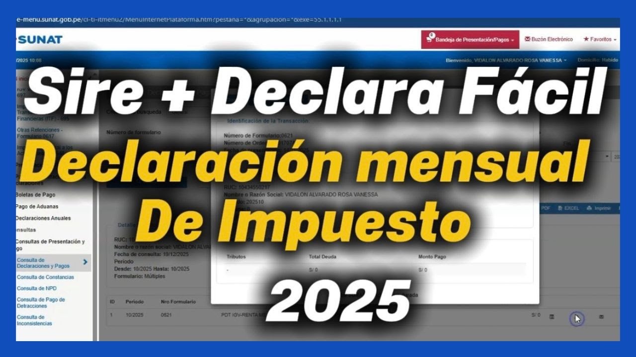 SUNAT 2025 🚨 Cómo declarar IGV y Renta PASO A PASO 💰 | Libros Electrónicos + Pago