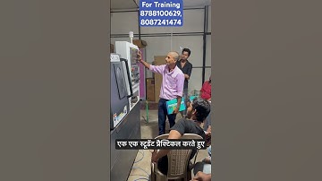 Practical on CNC Machine/ #cncmachineoperatortraininginhindi
