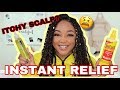 HOW TO STOP ITCHY SCALP FROM BOX BRAIDS/ FAUX LOCS | Yellow Jade