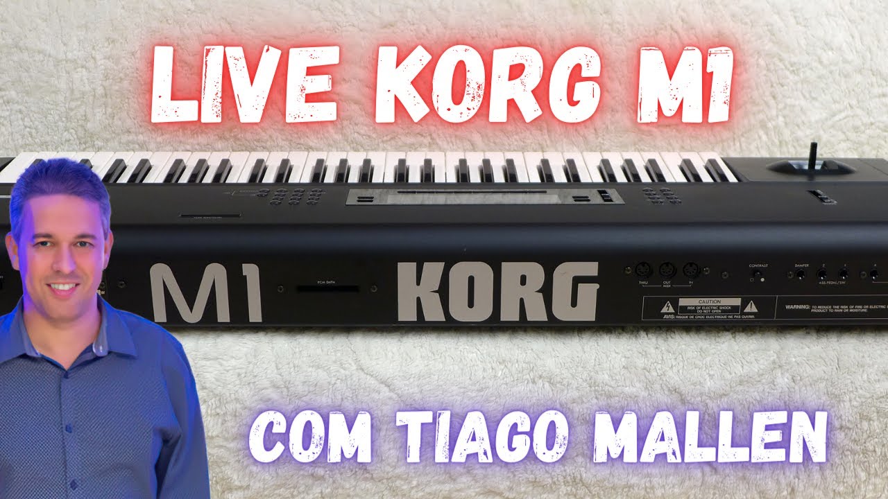 LIVE KORG M1 ( O PRIMEIRO WORKSTATION DA HISTORIA ) COM TIAGO