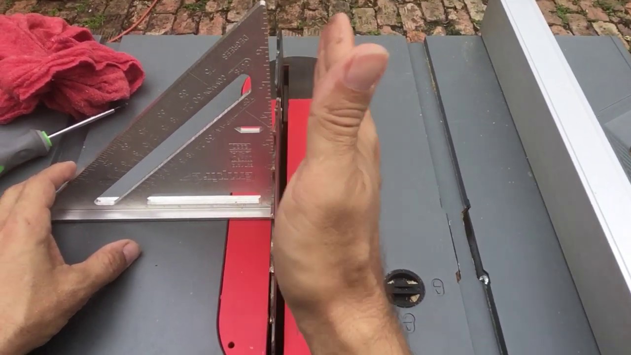 Craftsman 10" Table Saw Bevel Adjustment Tutorial ...