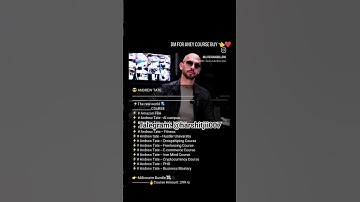 Andrew tate motivational video Andrew tate course the real world 🌎