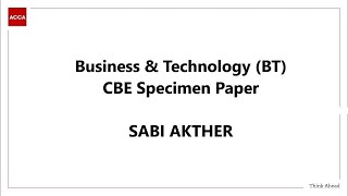 Business & Technology (BT) - CBE Specimen Paper screenshot 5