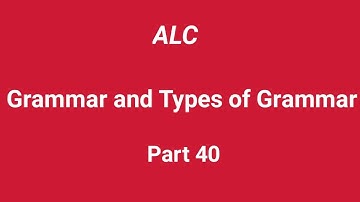 Grammar and Types of Grammar in tamil