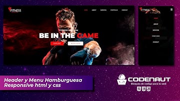 Header y Menu Hamburguesa  Responsive con HTML y CSS