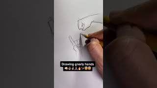Drawing Gnarly Hands… #fyp #drawing #sketch