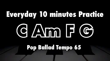 C Am F G (C Major Key) - Everyday 10 minute Solo Practice Backing Track