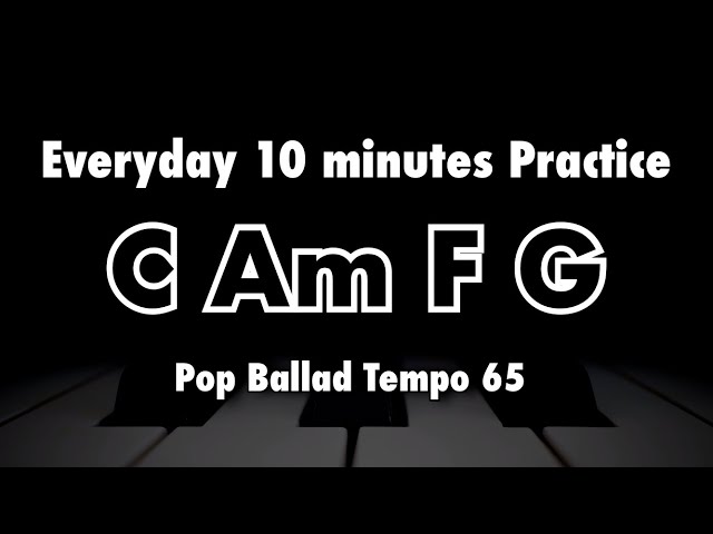 C Am F G (C Major Key) - Everyday 10 minute Solo Practice Backing Track class=