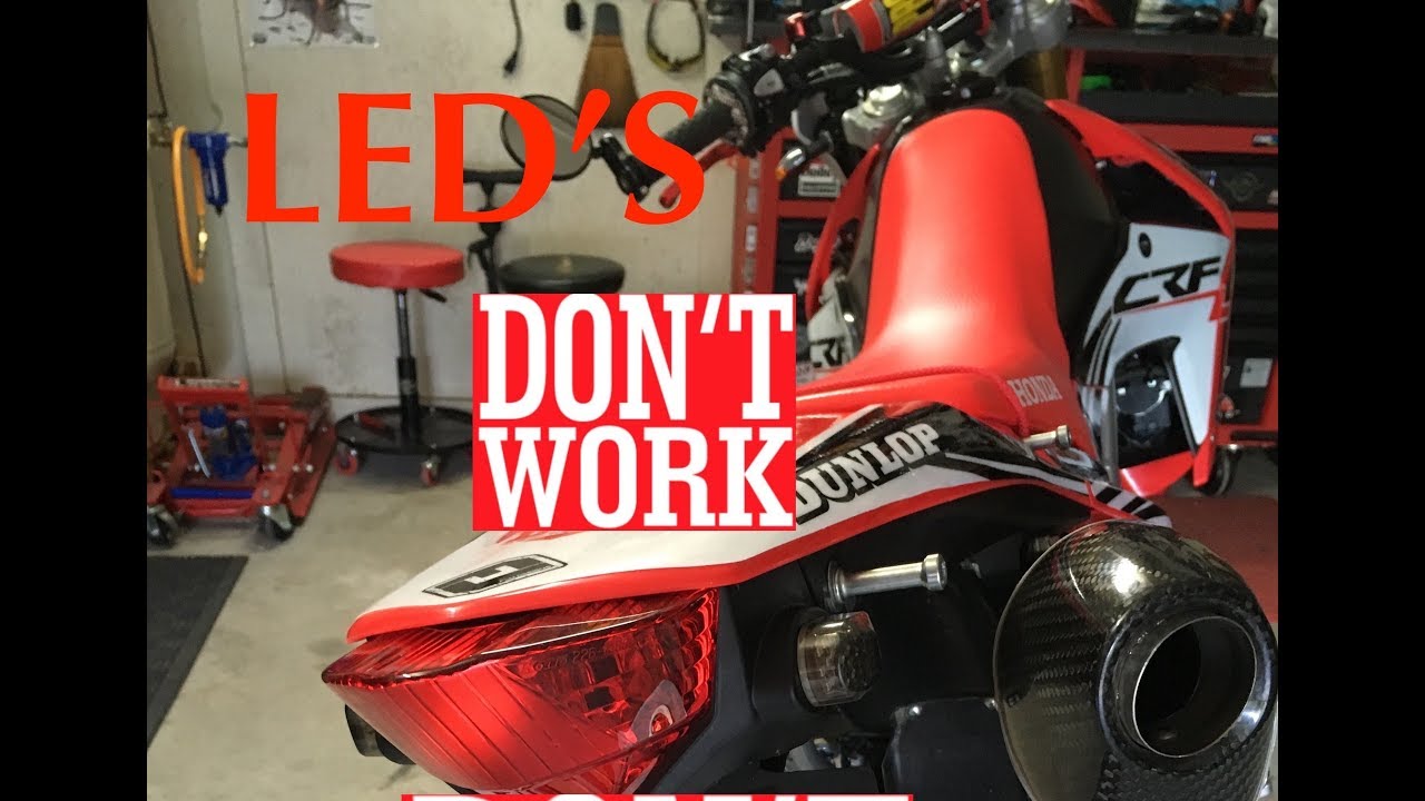 LED Lights Not Working Crf250L - YouTube