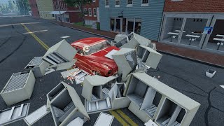 How Many Refrigerators Does It Take To Stop A Car? -Beamng.drive