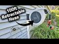 100ft Retractable Garden Hose Reel by KOSOEUR | How to Install