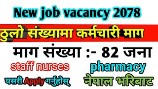 Lumbini Provincial Job Vacancy 2078 || New job vacancy in nepal | job vacancy in nepal 2078 || Nepal