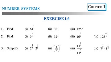 Chapter 1 Number System || Full Exercise 1.6 & Basic || Class 9 Maths RBSE CBSE NCERT