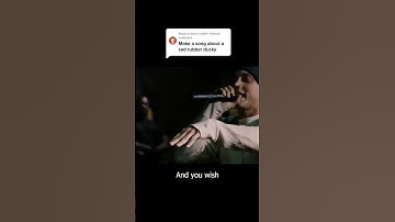 I asked ChatGPT to write an Eminem rap about a sad rubber ducky. It hit me right in the feels...