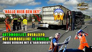 BESTUURDER OVERLEEFT HET ONMOGELIJKE MET EEN PAAR CENTIMETERS..