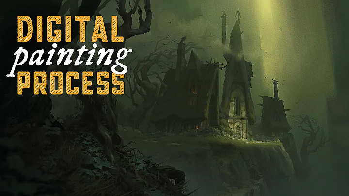Turning Dad's Sketch Into A Dark Fantasy Painting - Process And Thoughts thumbnail