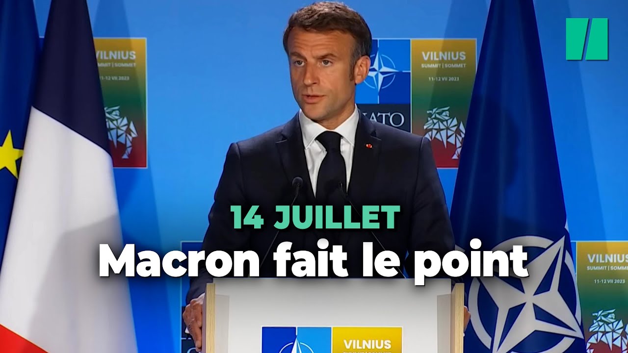 Interview, émeutes... Emmanuel Macron fait le point avant le 14 juillet