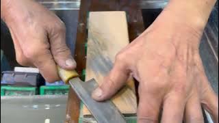 Razorsharp Exclusive Sharpening Lesson 101 - Maintenance of Shinogi Line