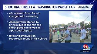 Bogalusa man arrested, accused of threatening to shoot people at Washington Parish Free Fair
