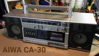 AIWA CA-30 Boombox cassette deck problem fix