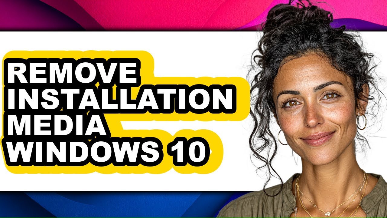 How to Remove Installation Media Windows 10 (only Way) - YouTube