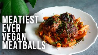 MEET THE MEATIEST VEGAN MEATBALLS EVER | Meatless Meatballs by Jun Goto 4,711 views 2 years ago 11 minutes, 13 seconds