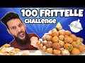 100 FRITTELLE CHALLENGE (Con rinforzo di CHIACCHIERE) - CARNEVALE Cheat day - MAN VS FOOD
