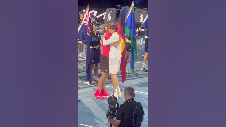 Jannik Sinner consoling Alexander Zverev during the ceremony of the Australian Opem Final 2025 🦊🇦🇺